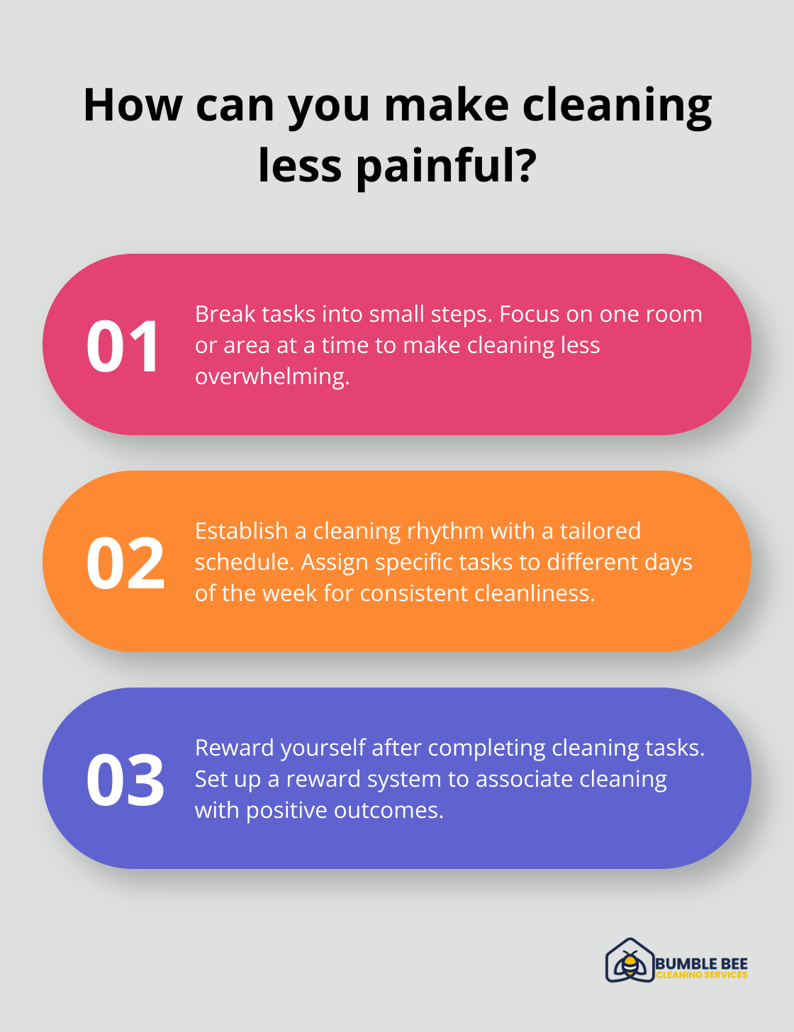 Fact - How can you make cleaning less painful?