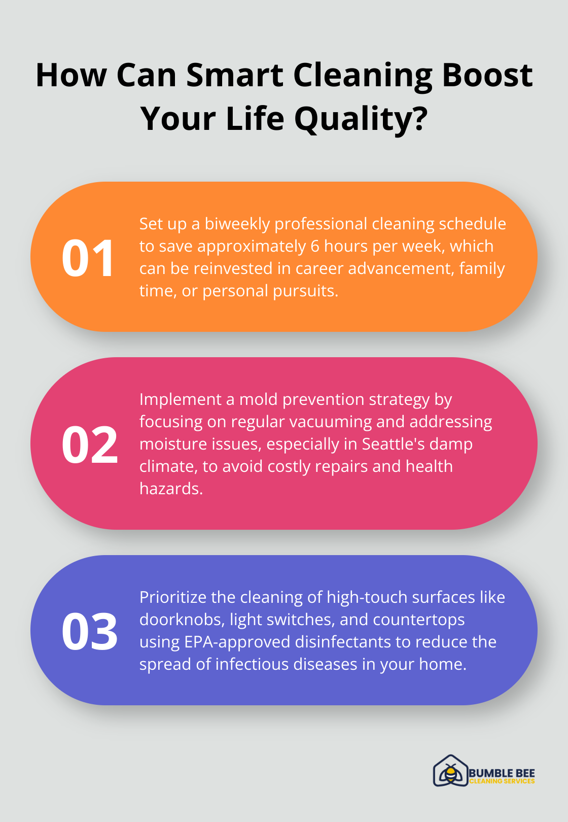 Infographic: How Can Smart Cleaning Boost Your Life Quality? - Biweekly house cleaning