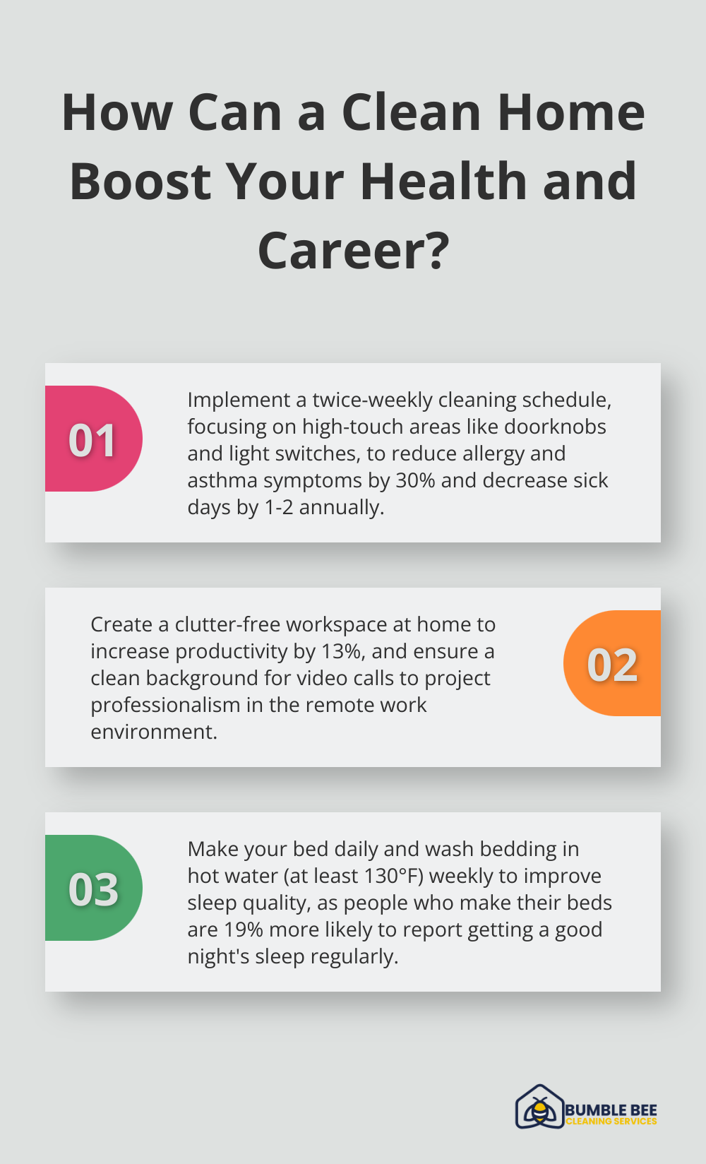 Infographic: How Can a Clean Home Boost Your Health and Career? - Mental wellness