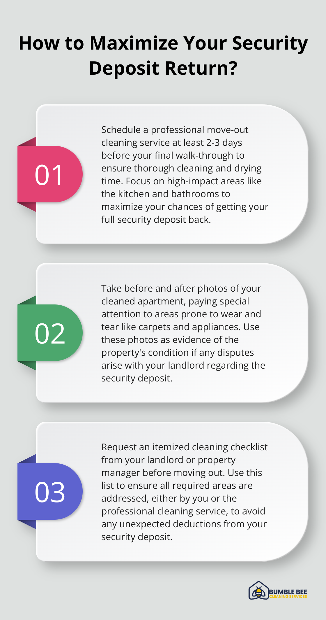Infographic: How to Maximize Your Security Deposit Return? - Moveout value